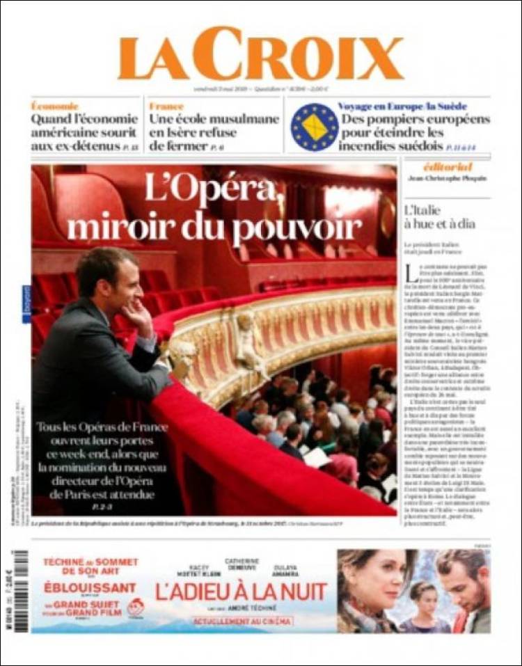 Portada de La Croix (Francia)