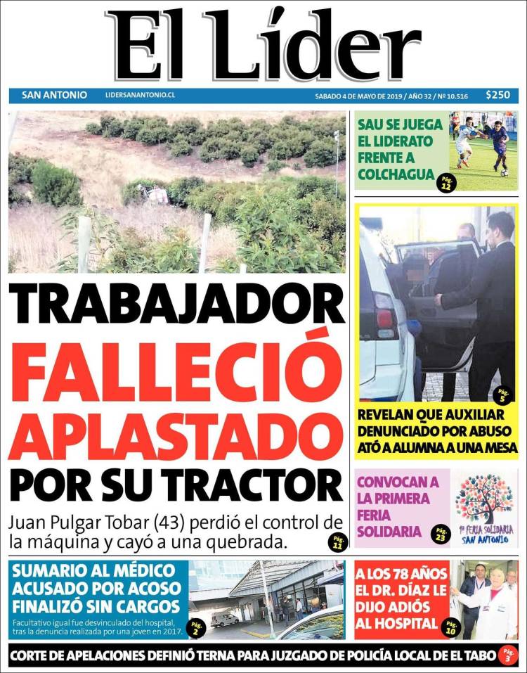 Portada de Lider de San Antonio (Chile)