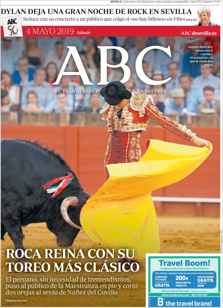 Portada de ABC - Sevilla (Espa&ntilde;a)
