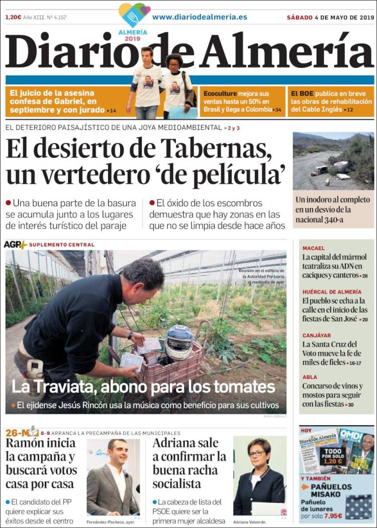 Portada de Diario de Almería (Espa&ntilde;a)