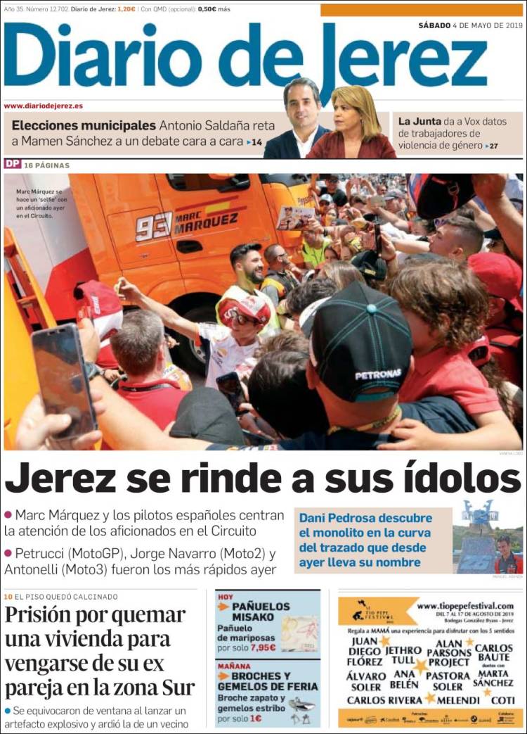 Portada de Diario de Jerez (Espa&ntilde;a)