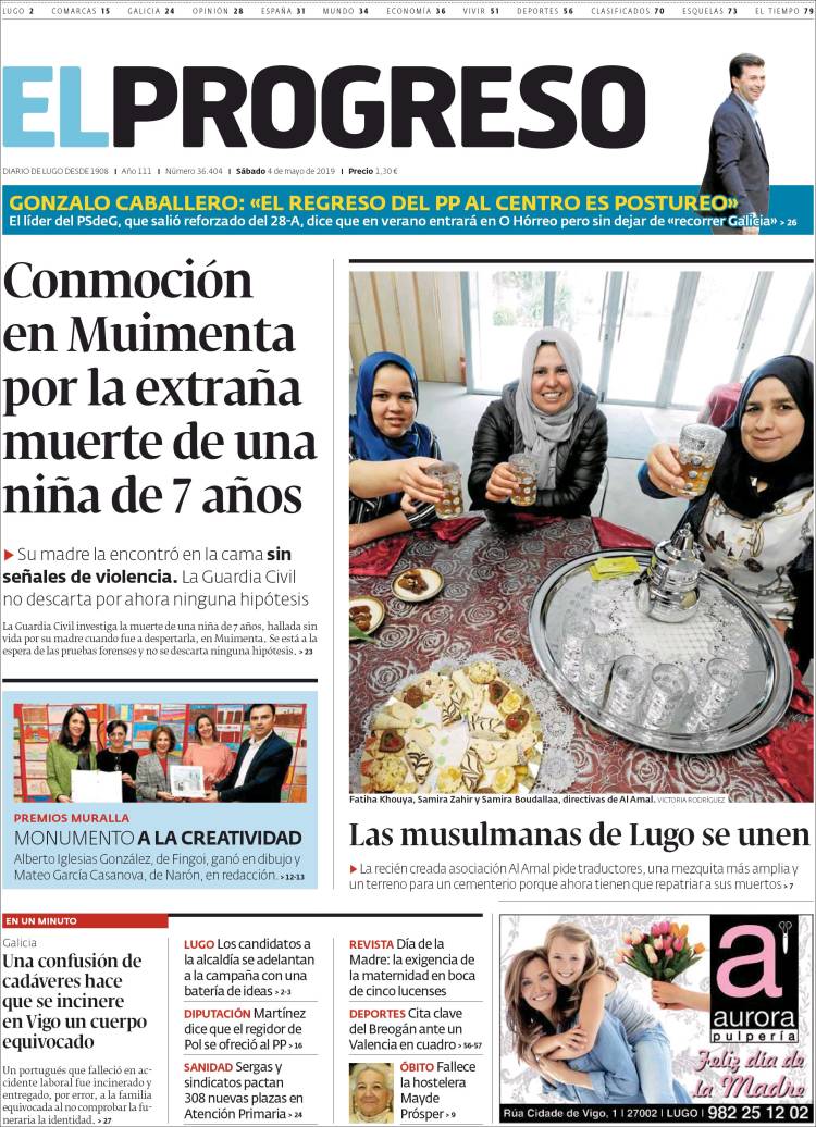 Portada de El Progreso (Espa&ntilde;a)