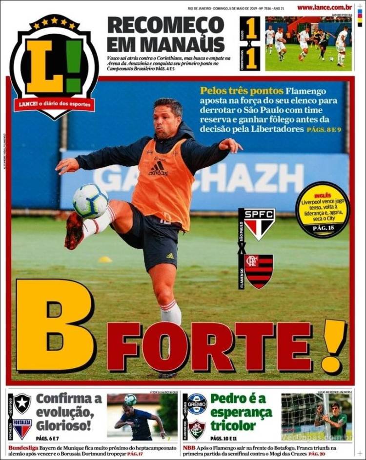 Portada de Lance! (Brasil)