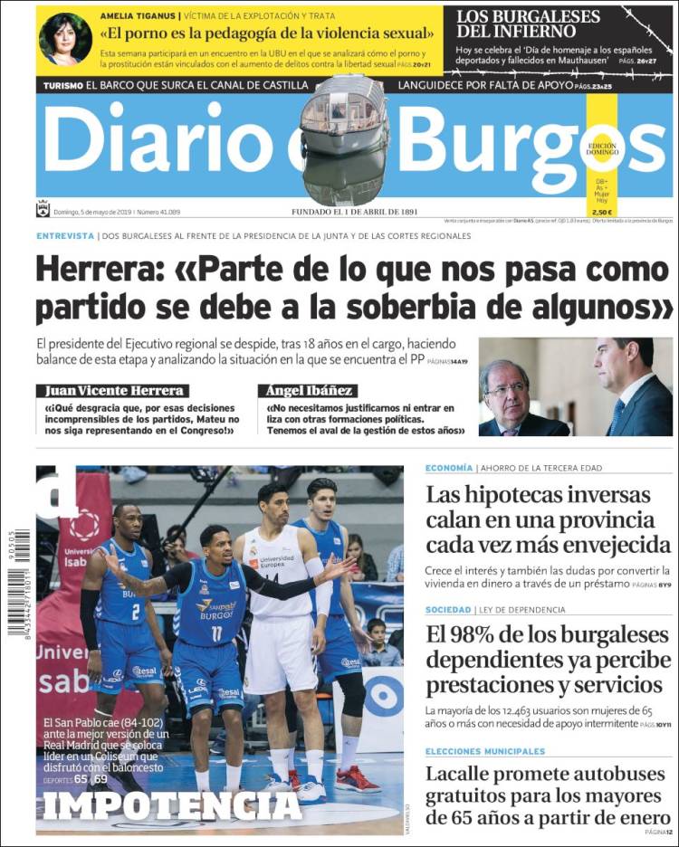 Portada de Diario de Burgos (Espa&ntilde;a)