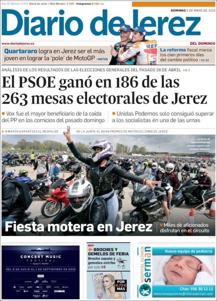 Portada de Diario de Jerez (Espa&ntilde;a)