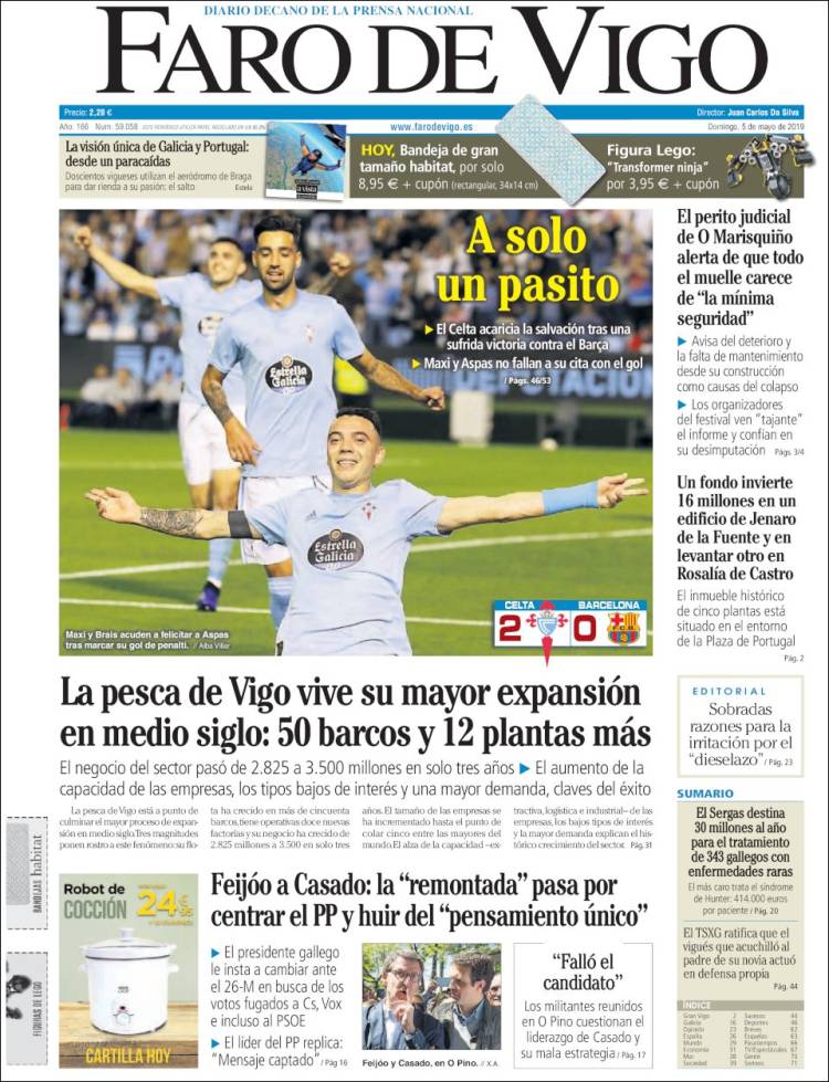 Portada de Faro de Vigo (Espa&ntilde;a)