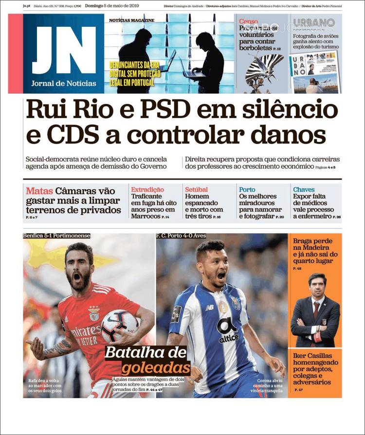 Portada de Jornal de Notícias (Portugal)