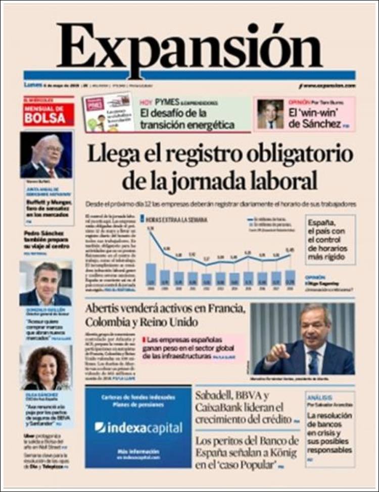Portada de Expansión (Espa&ntilde;a)