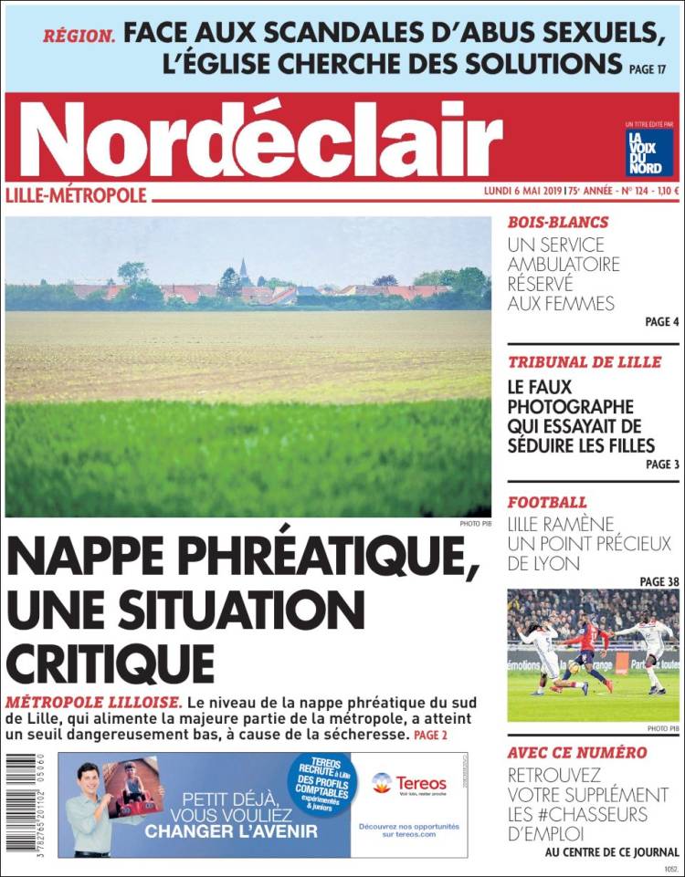 Portada de Nord Éclair (Francia)