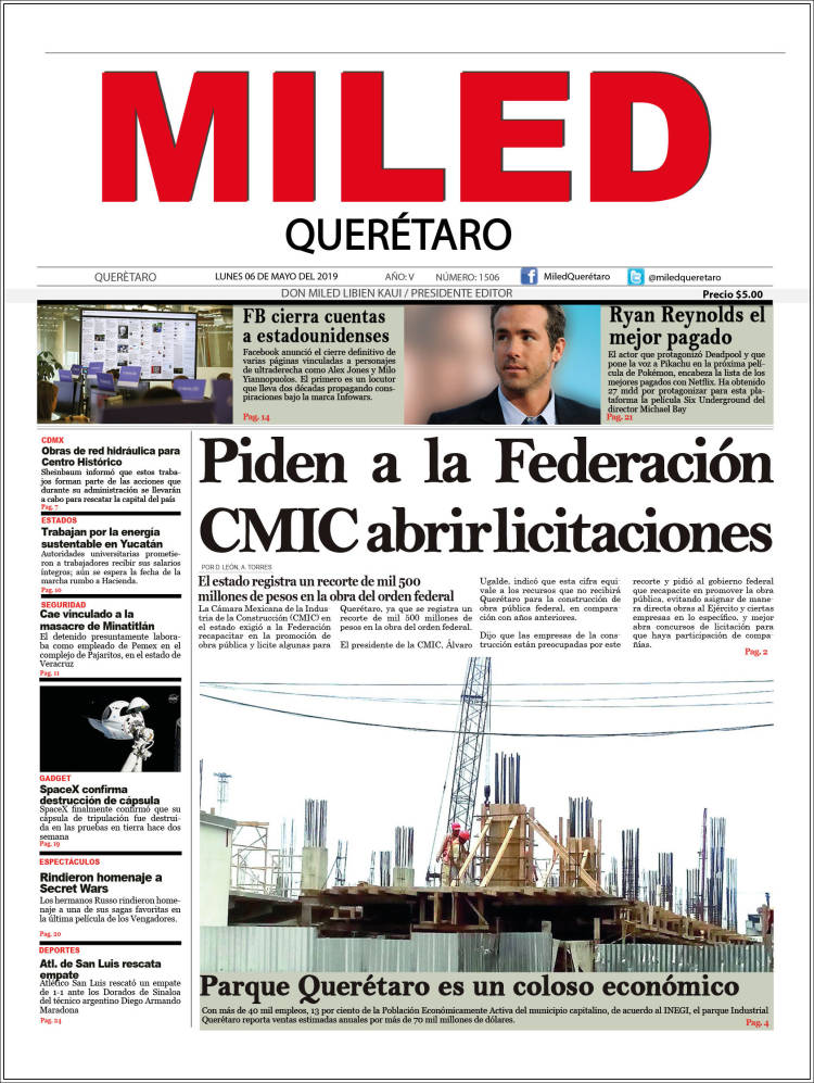 Portada de Miled - Querétaro (México)