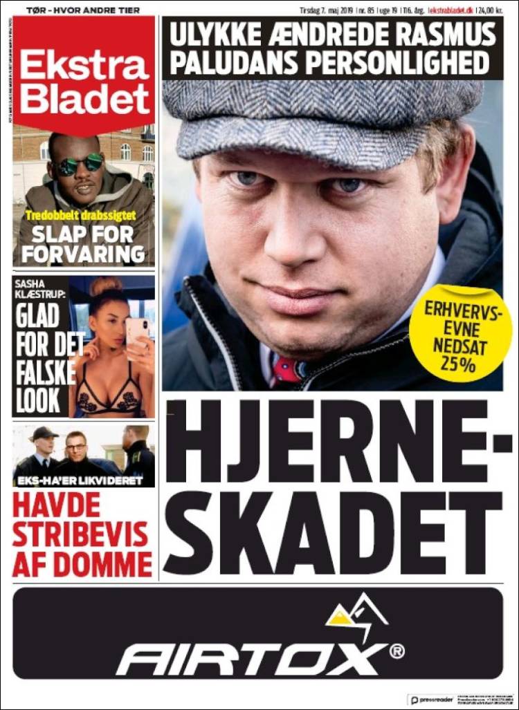 Portada de Ekstra Bladet (Dinamarca)
