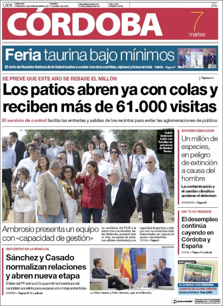 Portada de Diario de Córdoba (Espa&ntilde;a)