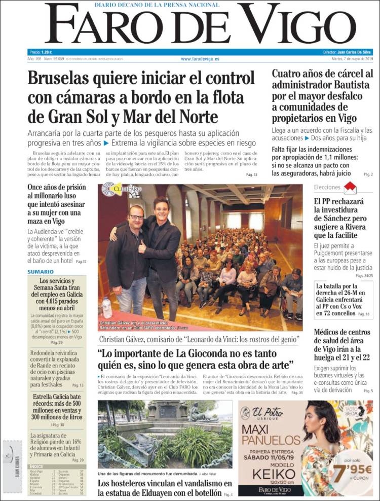 Portada de Faro de Vigo (Espa&ntilde;a)