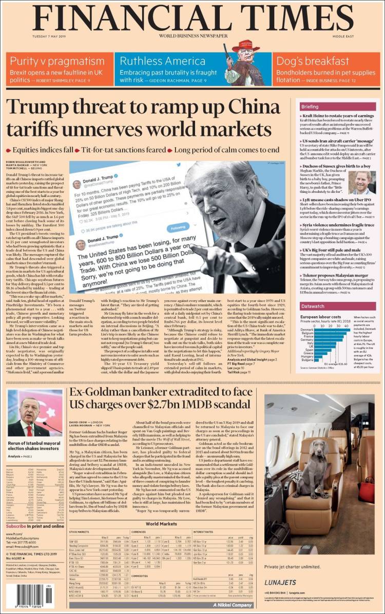 Portada de Financial Times - USA (USA)