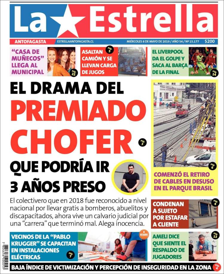 Portada de La Estrella del Norte (Chile)