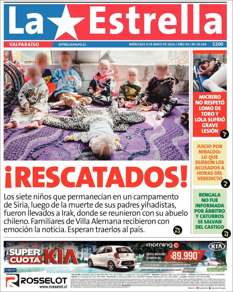 Portada de Estrella de Valparaiso (Chile)