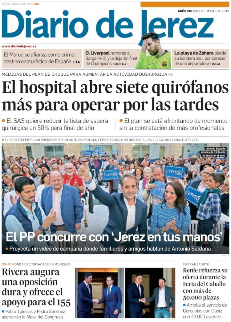 Portada de Diario de Jerez (España)