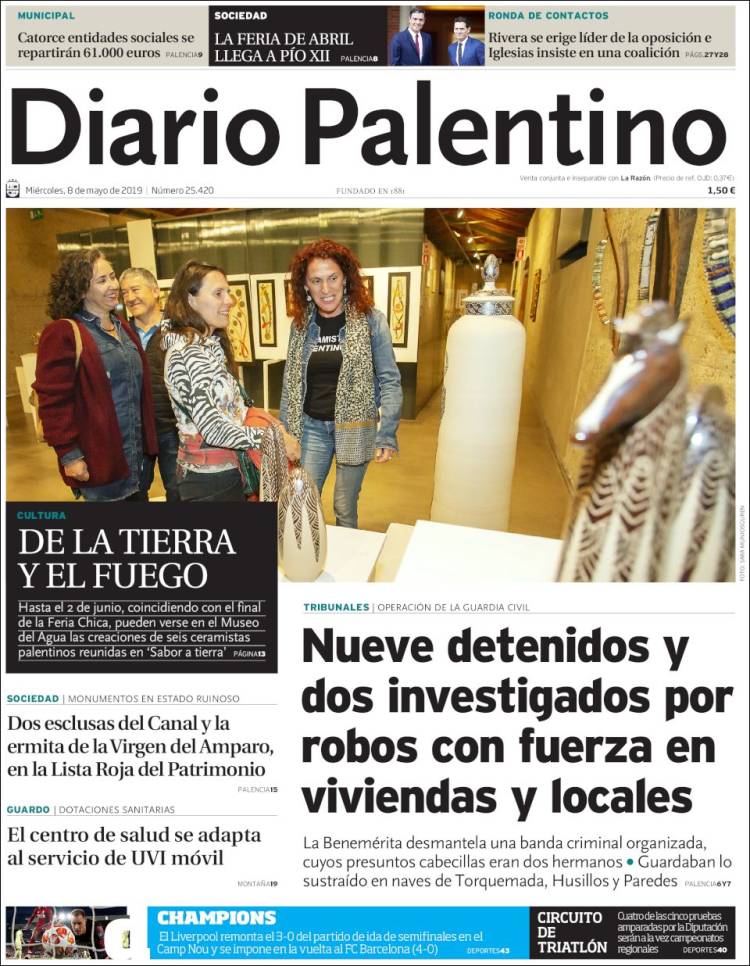 Portada de Diario Palentino (España)