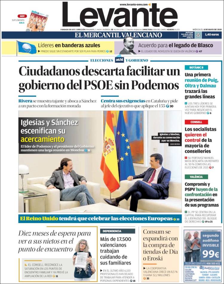 Portada de Levante (España)