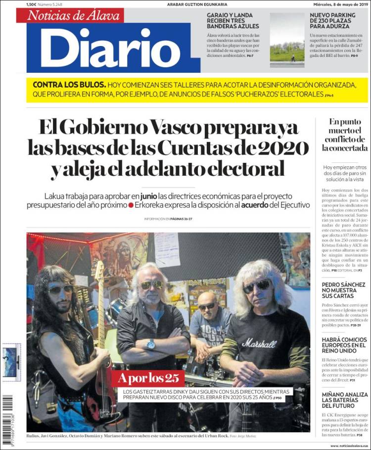 Portada de Noticias de Álava (España)