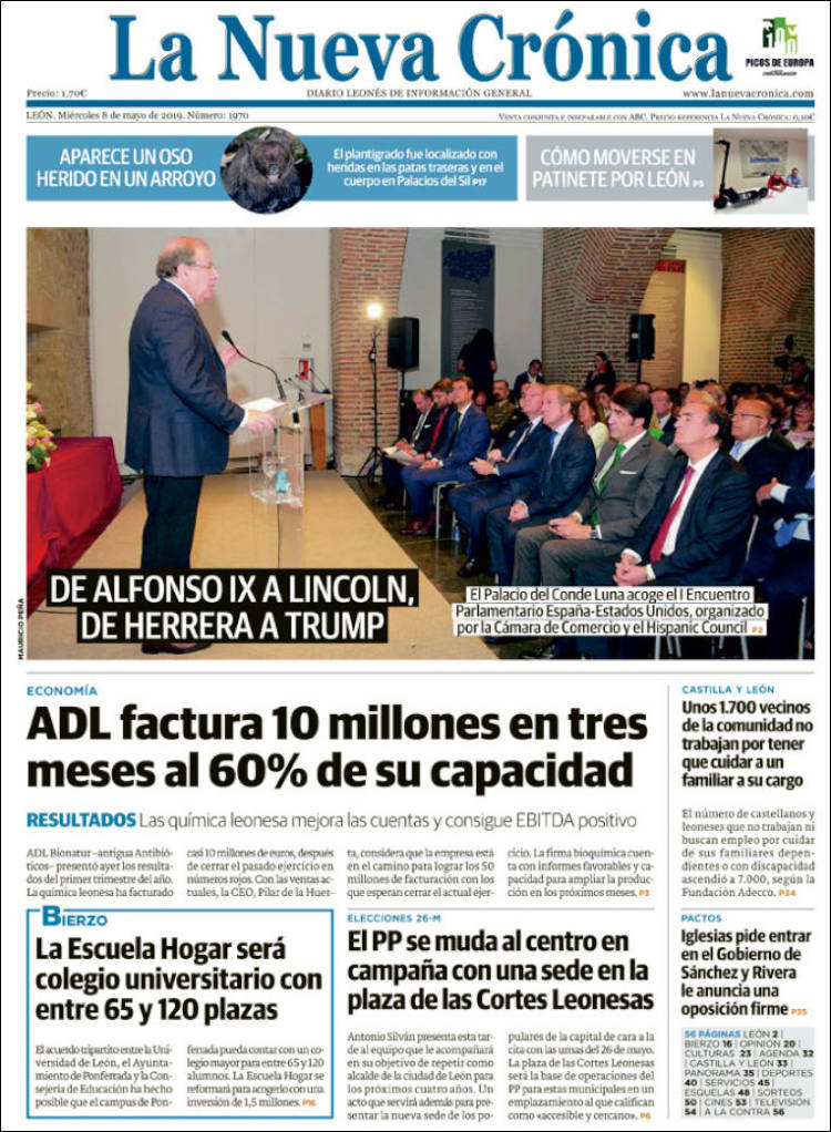 Portada de La Nueva Crónica (España)