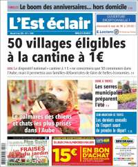 Portada de L'Est Eclair (Francia)