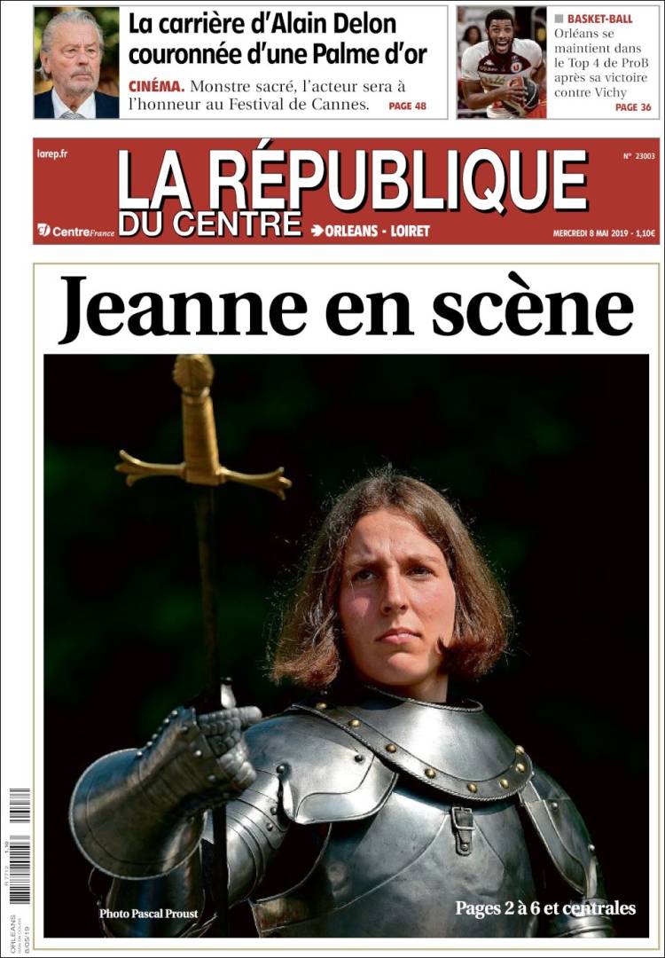 Portada de La République du Centre (Francia)