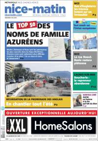 Portada de Nice-Matin (Francia)