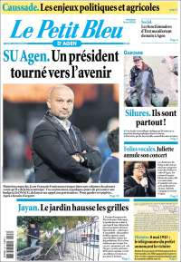 Portada de Le Petit Bleu (Francia)