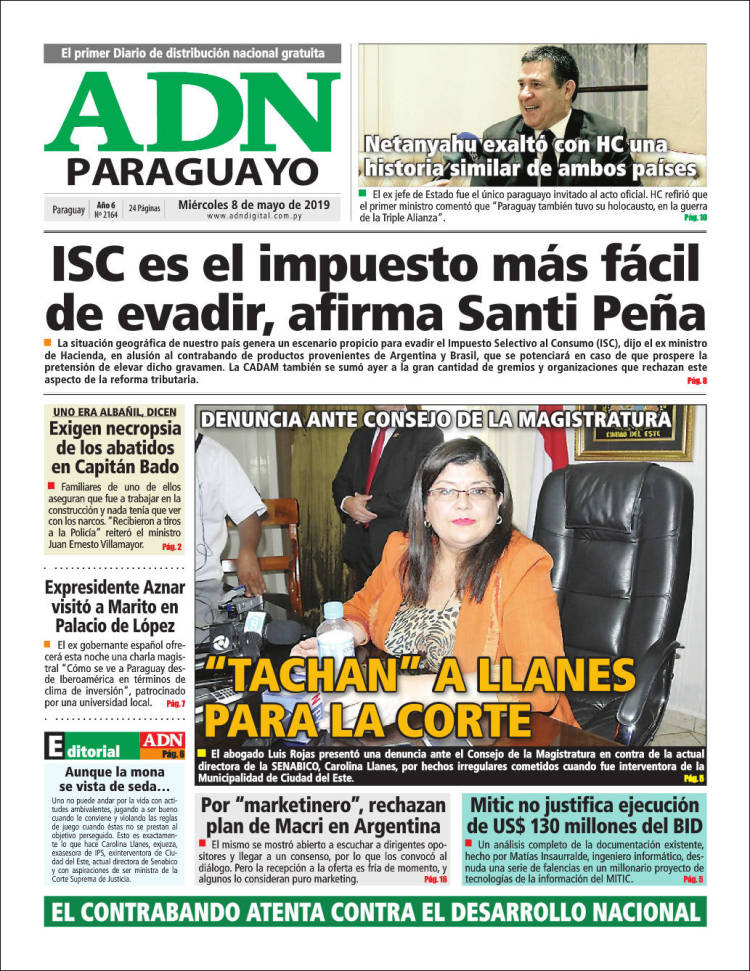 Portada de ADN Paraguayo (Paraguay)