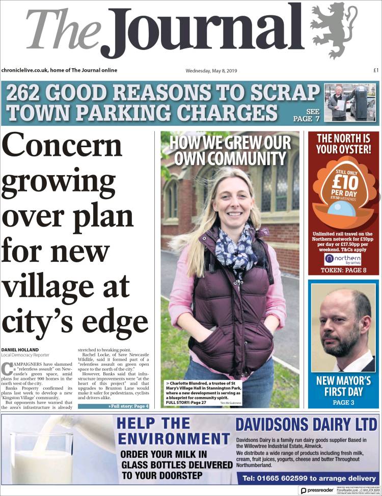 Portada de The Journal (Reino Unido)