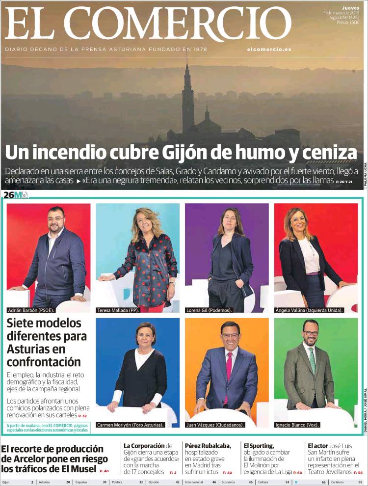 Portada de El Comercio - Gijón (Spain)