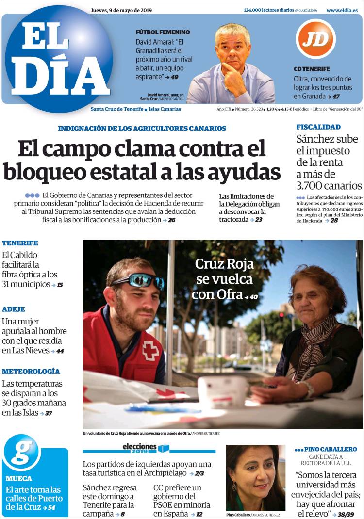 Portada de El Día (Spain)