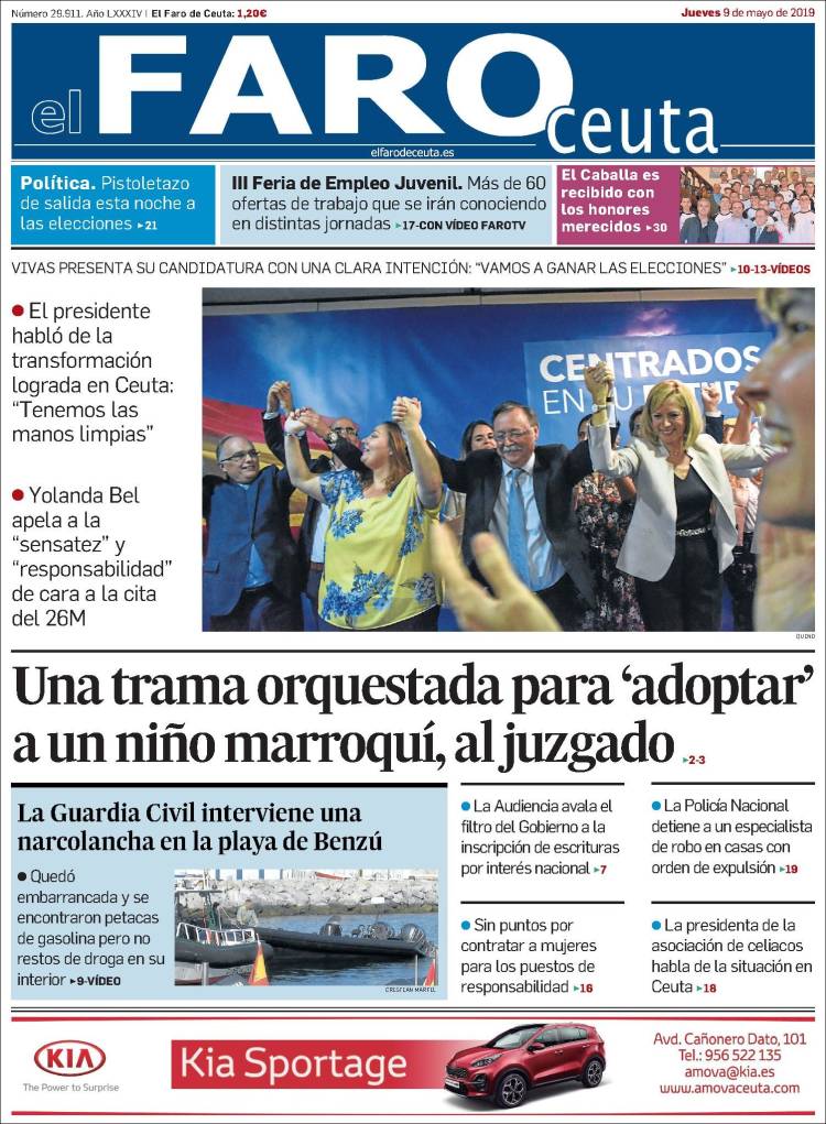 Portada de El Faro de Ceuta (Espa&ntilde;a)