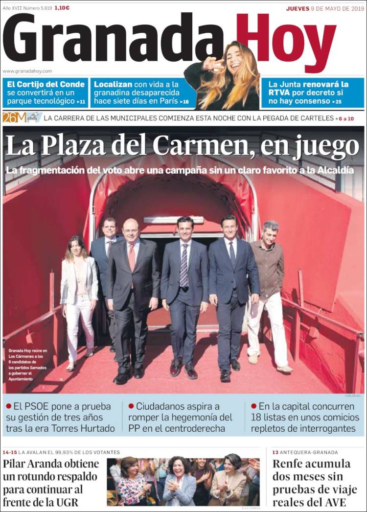 Portada de Granada Hoy (Spain)