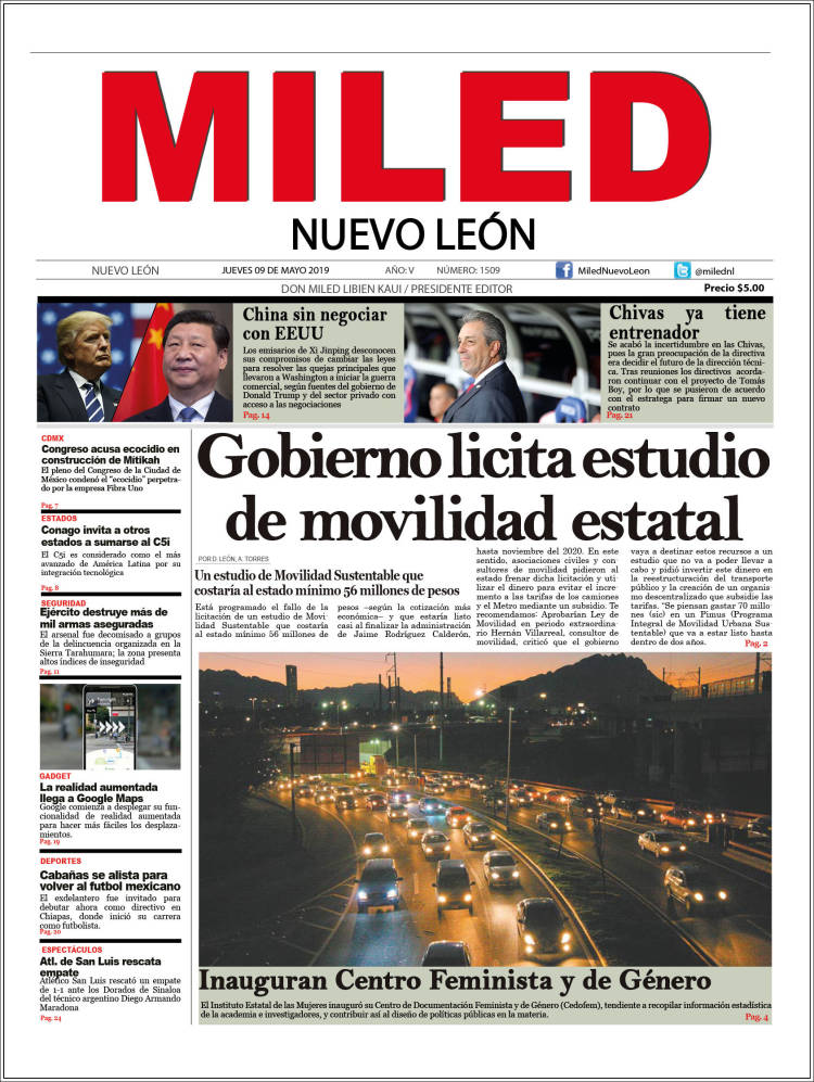 Portada de Miled - Nuevo León (M&eacute;xico)