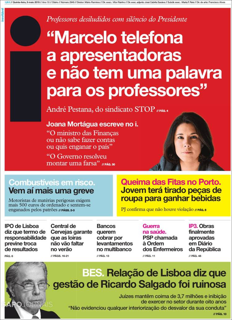 Portada de I - informação (Portugal)