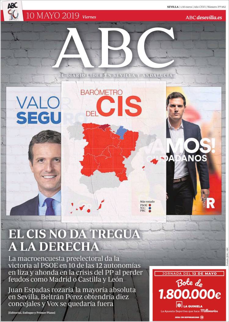 Portada de ABC - Sevilla (España)