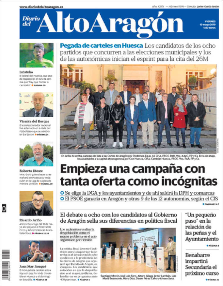 Portada de Diario del AltoAragón (España)