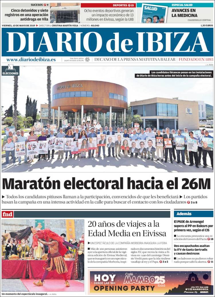 Portada de Diario de Ibiza (España)