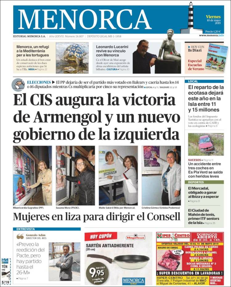 Portada de Menorca - Diario Insular (España)