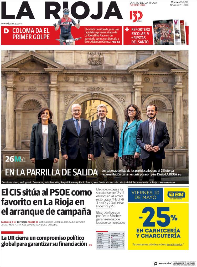 Portada de La Rioja (Spain)