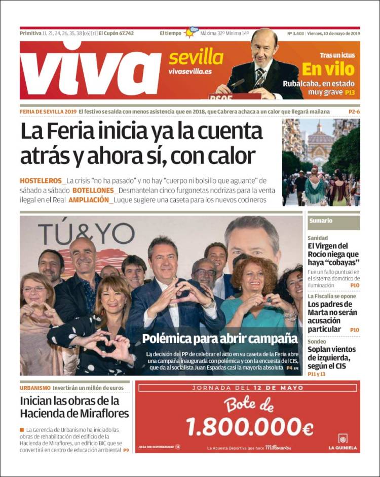 Portada de Viva Sevilla (España)