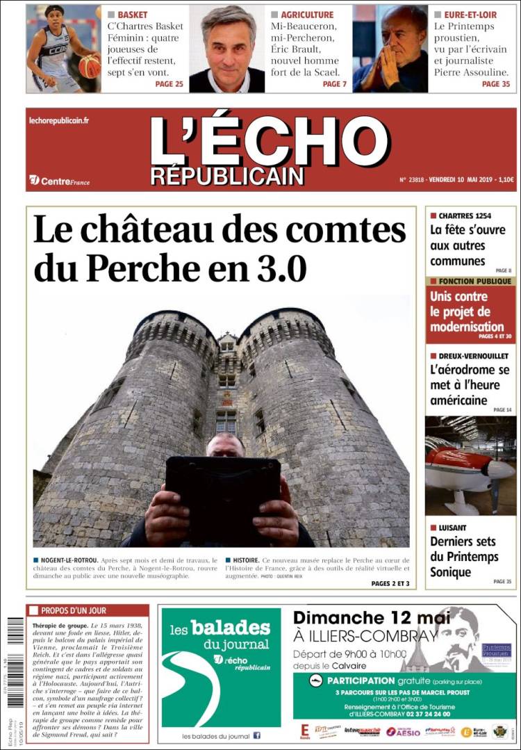 Portada de L'Echo Républicain (France)