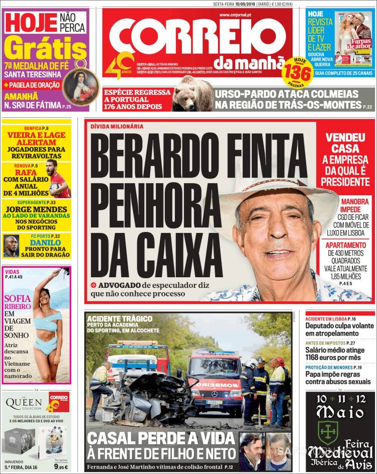 Portada de Correio da Manhã (Portugal)