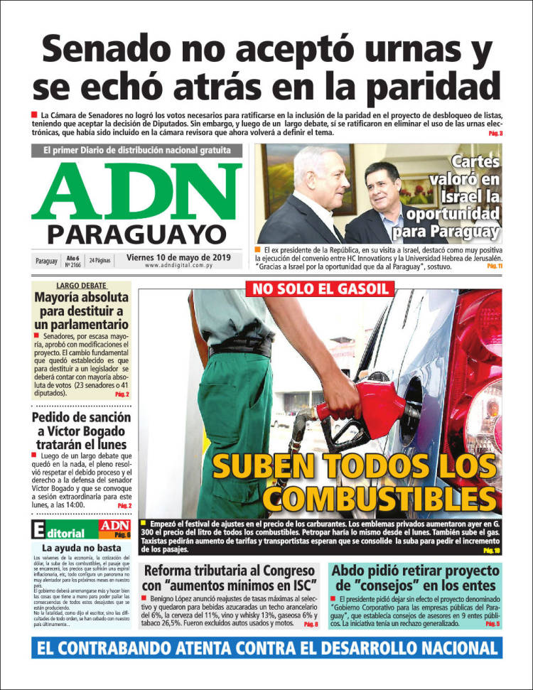 Portada de ADN Paraguayo (Paraguay)