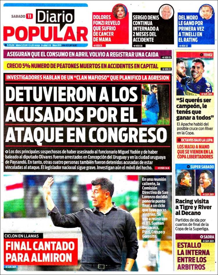 Portada de Diario Popular (Argentina)