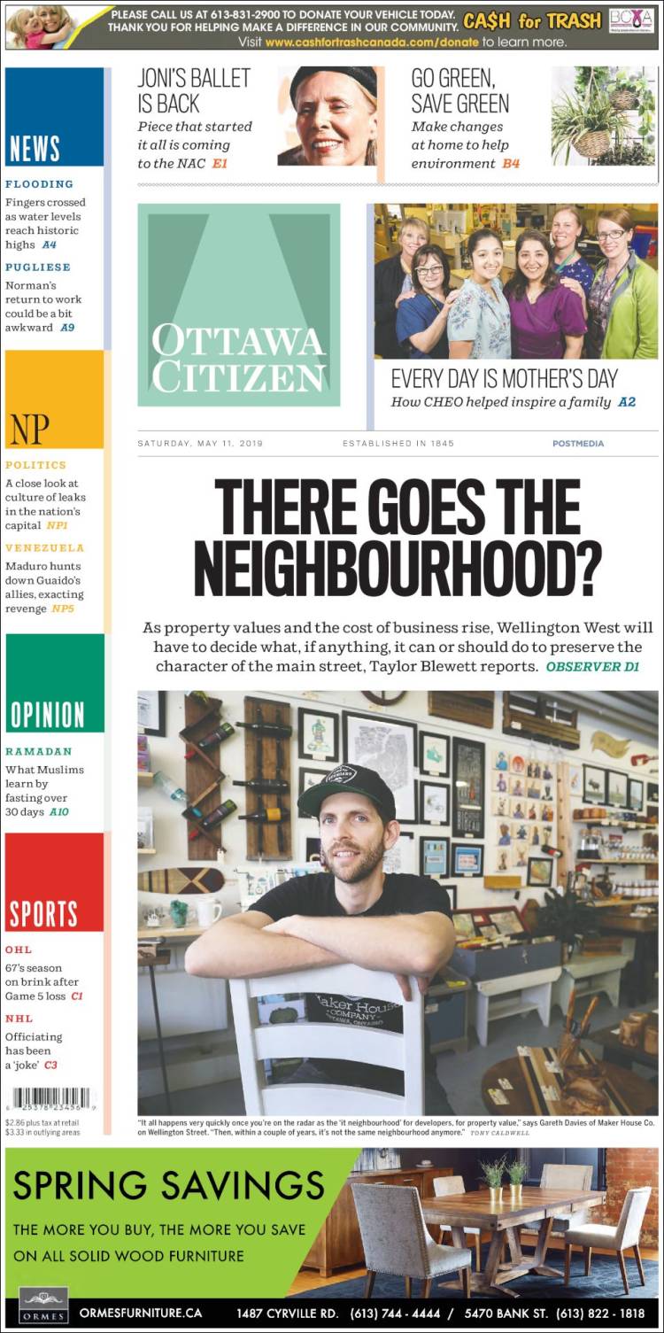 Portada de Ottawa Citizen (Canada)