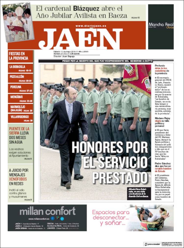 Portada de Diario Jaén (España)