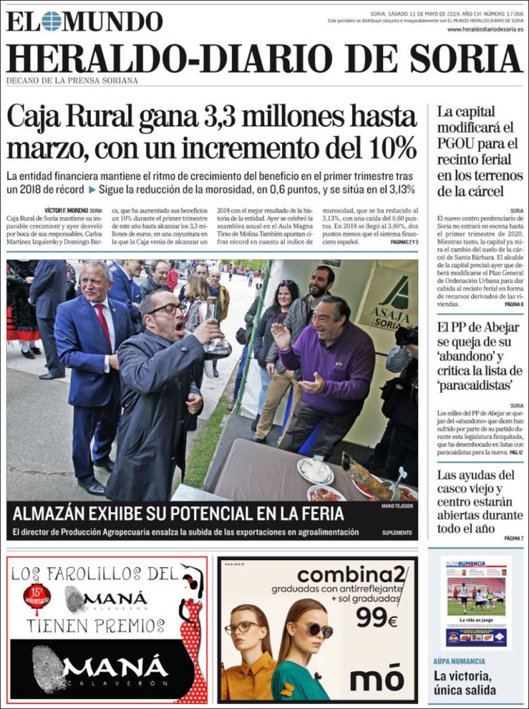 Portada de Diario de Soria (España)
